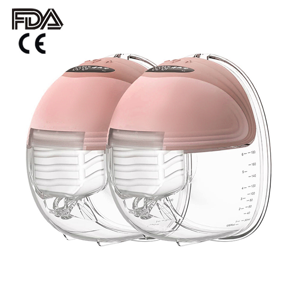 Wearable breast pump all-in-one electric breast pump with strong suction, silent and portable design