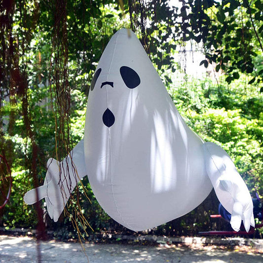 Inflatable Halloween Ghost Toy | PVC White Ghost & Cartoon Pumpkin Skeleton