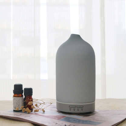 Ceramic Aromatherapy Machine - Essential Oil Diffuser, Home Humidifier, Hotel Fragrance Device - Includes Aromatherapy Oils