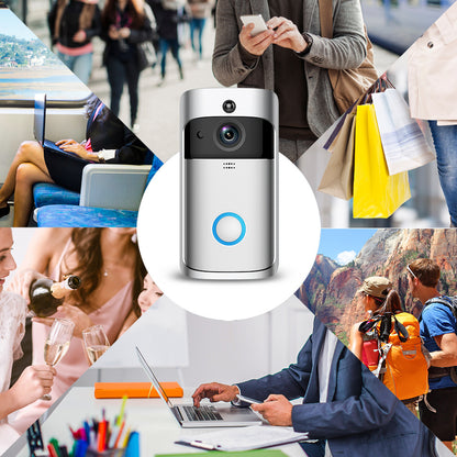 Smart Visual Intercom Wireless Doorbell Cat Eye V5 - Home WiFi Remote Video Monitoring Camera