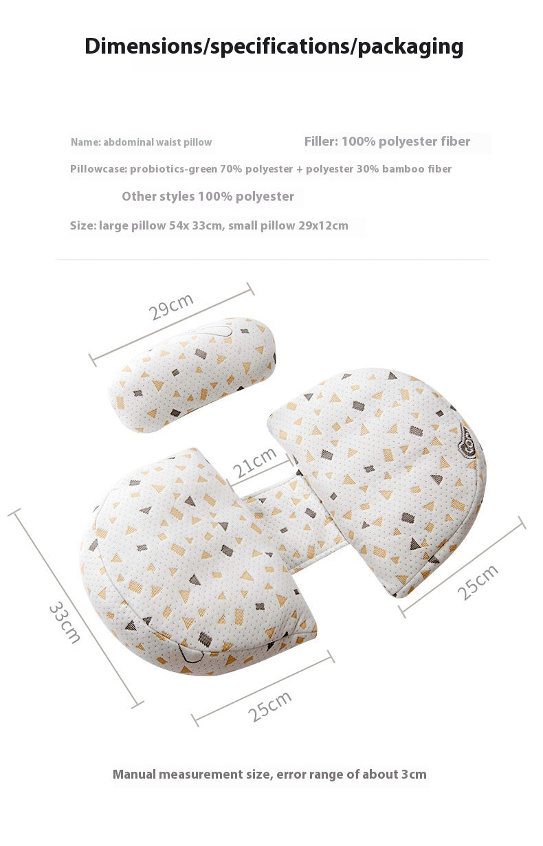 U-Shaped Side Sleeping, Belly Support, and Nursing Cushion