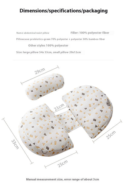 U-Shaped Side Sleeping, Belly Support, and Nursing Cushion