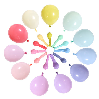 Macaron Balloon Set - 5, 10, 12, 18 Inch Latex Balloons for Weddings, Parties, and Event Decor