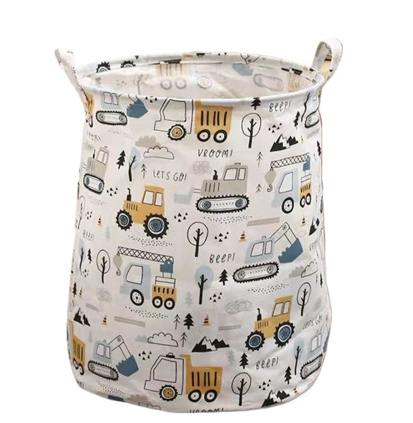 Kids Large Cotton Linen Laundry Basket