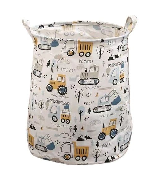 Kids Large Cotton Linen Laundry Basket