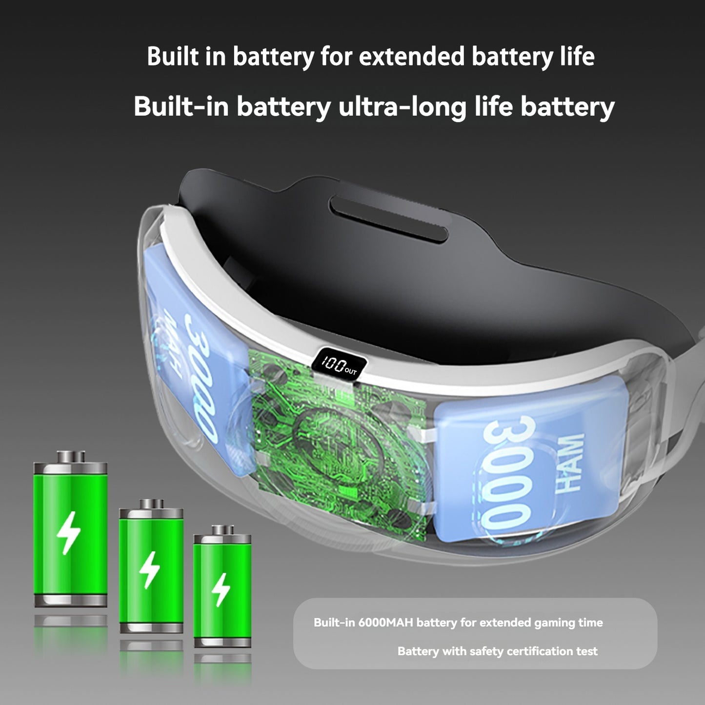 Meta Quest 3 Head Strap with Adjustable Fit, Pressure-Free Design, Charging Capability, and Extended Battery Life - Elite Headband for Quest 3 VR Accessories