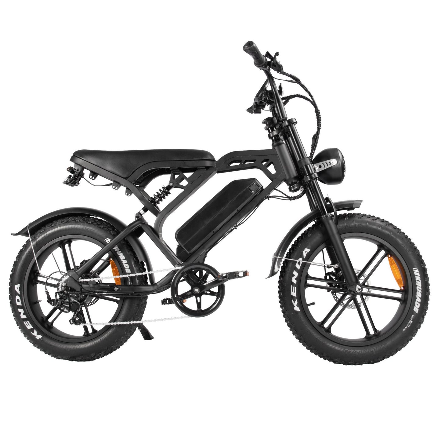 20-inch electric snow bike with front and rear suspension and integrated wheel shift electric off-road bicycle