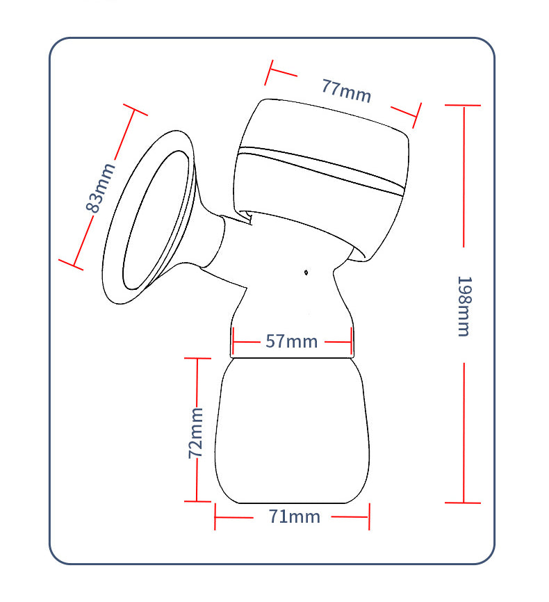 Fully Automatic Electric Breast Pump with Large Suction Power and Massage, Portable Maternity Milker and Breast Booster