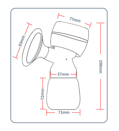 Fully Automatic Electric Breast Pump with Large Suction Power and Massage, Portable Maternity Milker and Breast Booster