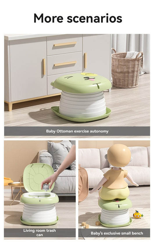 Children's folding toilet for travel; portable potty for boys and girls; car seat for babies