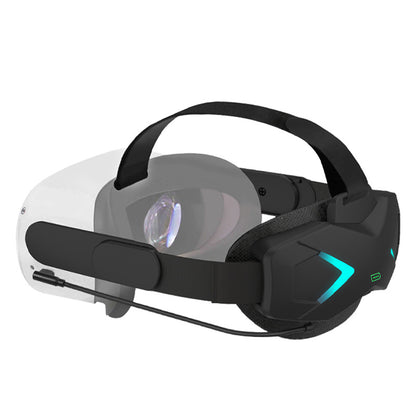 Adjustable All-in-One Headset Accessory for New Oculus Quest 2 with Built-in Charging Port