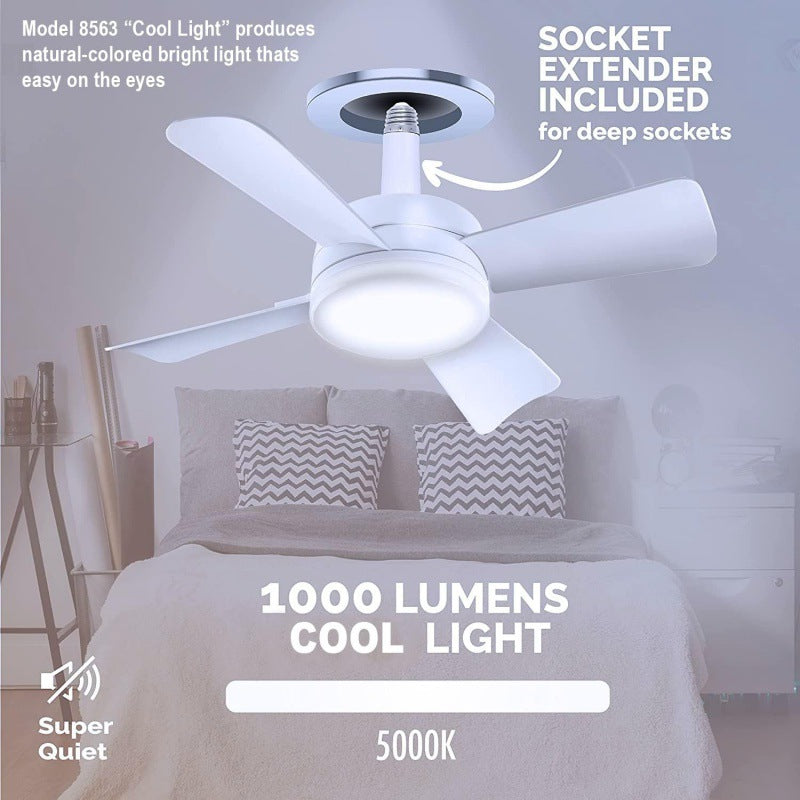 New LED Ceiling Fan Light with Adjustable Brightness and Smart Remote Control