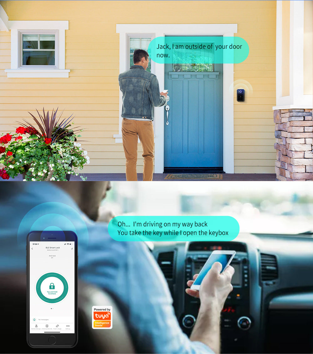 Fingerprint Key Box Password Storage Box - WiFi Enabled TTLock Bluetooth Fingerprint Lock