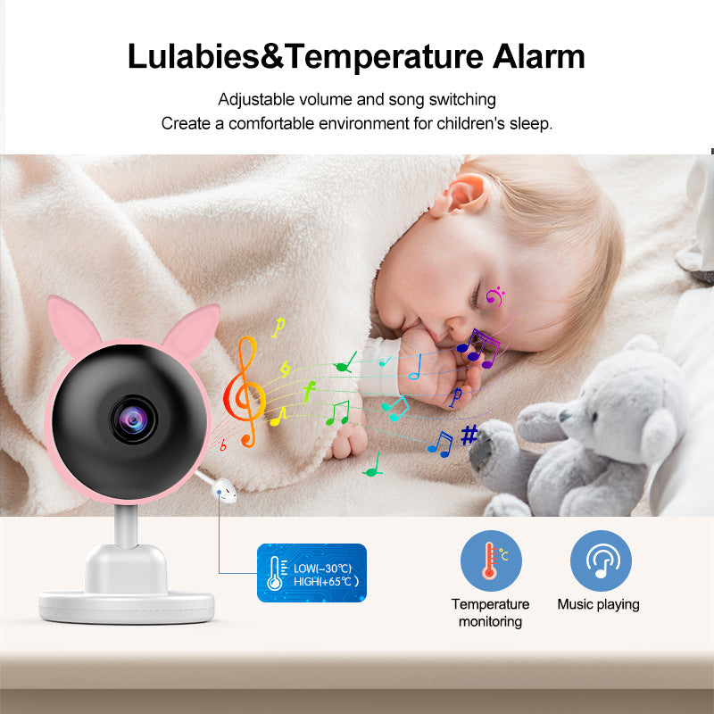 Baby Monitor Baby Surveillance Device Night Vision 2.4GHz Wireless Rotating Machine