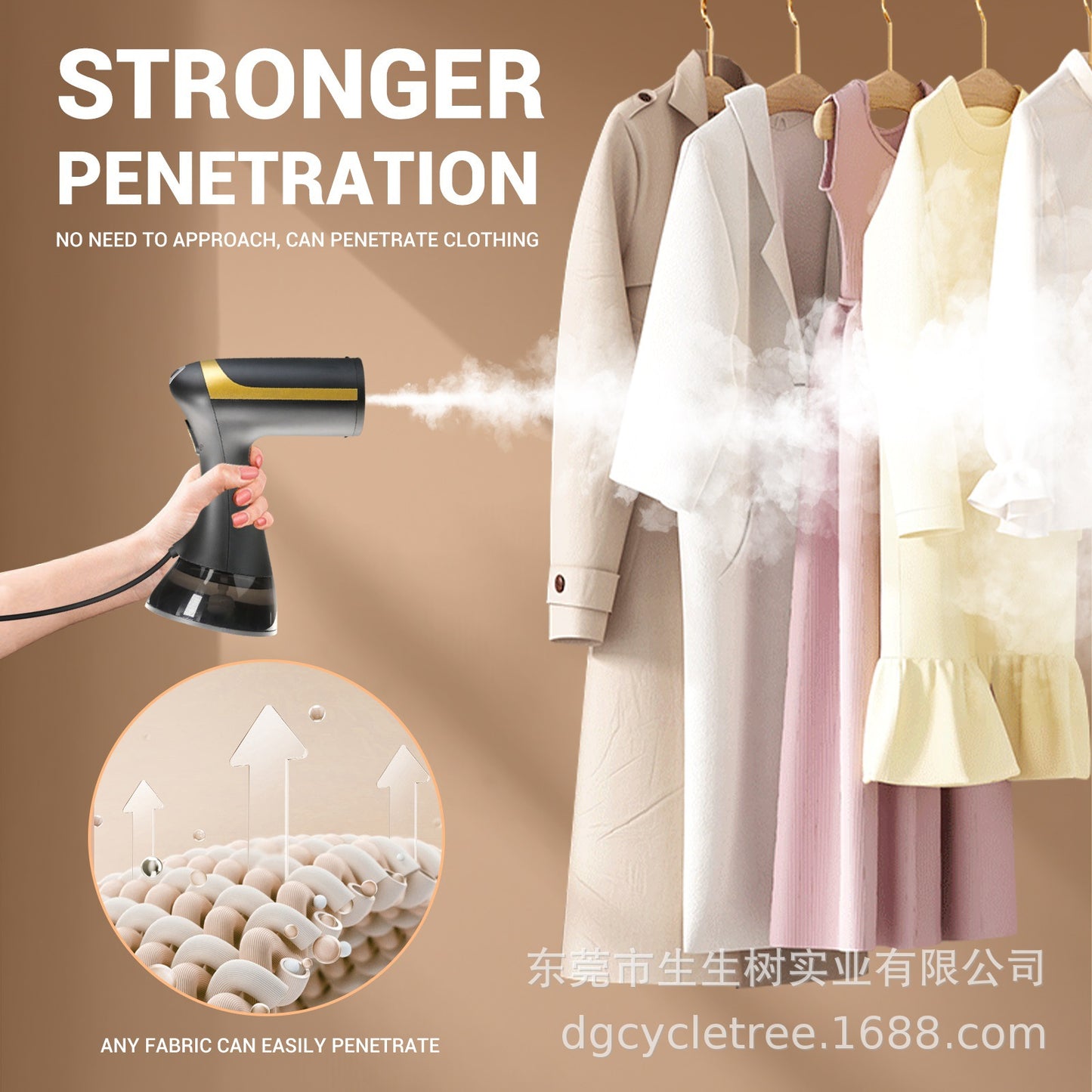 New Steam Garment Steamer - Portable Handheld Clothes Steamer, Wrinkle Remover, Home Ironing Appliance