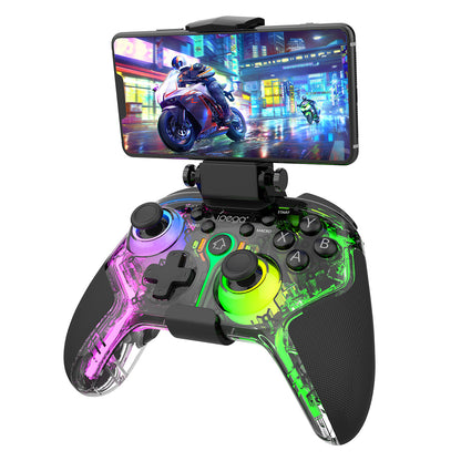 Wireless Game Controller - Programmable Bluetooth Gamepad for Android, iOS, PC, Switch, PS3, and PS4 - RGB Backlit