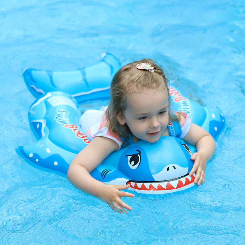 Swimbobo Baby Swim Float with Seat – Anti-Slip Underarm Float with Canopy & Shoulder Straps