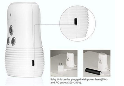 Wireless Baby Sound Monitor with Two-Way Talk and Night Light