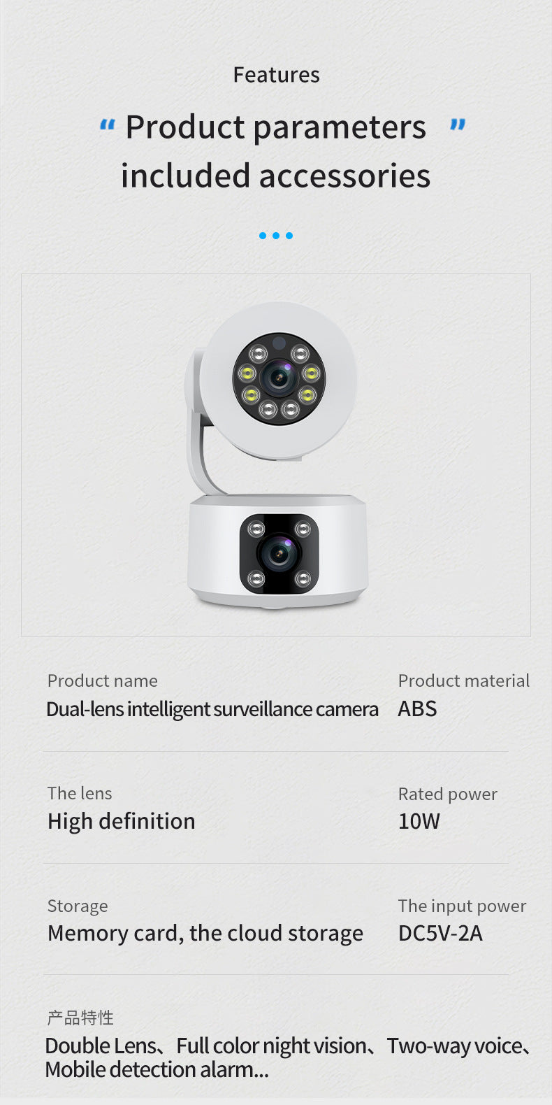 Dual-Screen Surveillance Camera with Wireless Remote Access