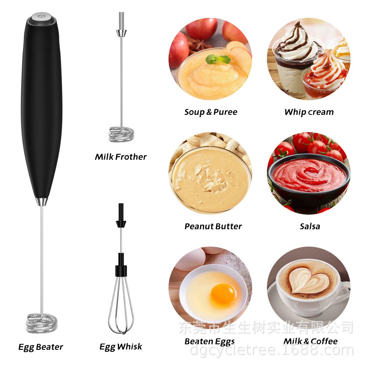 Electric Handheld Egg Beater - Compact and Miniature Household Egg Whisk, ABS+304 Stainless Steel Construction, Portable Mixing Machine