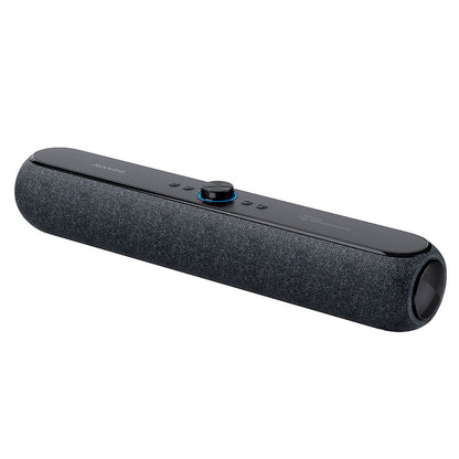 Portable Wireless Bluetooth Speaker with Built-in Microphone - Fabric-Covered Desktop, Home, and Outdoor Speaker for Karaoke