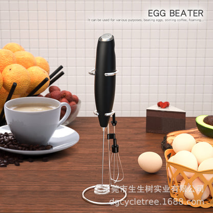 Electric Handheld Egg Beater - Compact and Miniature Household Egg Whisk, ABS+304 Stainless Steel Construction, Portable Mixing Machine