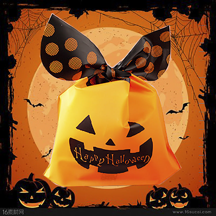 50-Pack Halloween Pumpkin & Ghost Candy Bags – Trick-or-Treat Goodie Bags