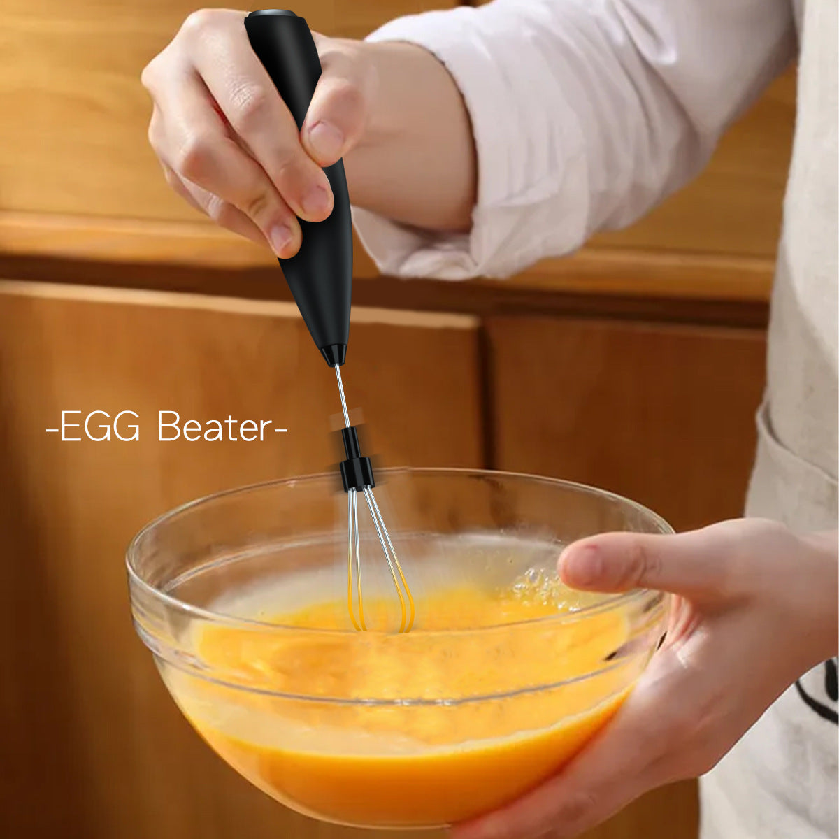 Electric Handheld Egg Beater - Compact and Miniature Household Egg Whisk, ABS+304 Stainless Steel Construction, Portable Mixing Machine