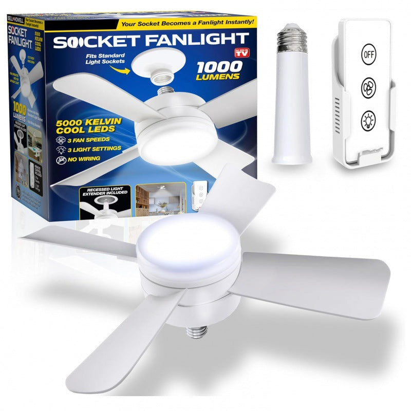 New LED Ceiling Fan Light with Adjustable Brightness and Smart Remote Control