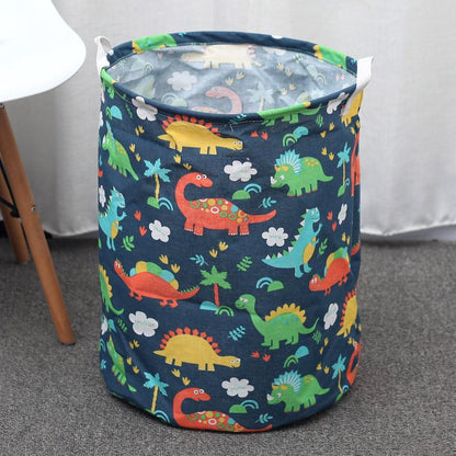 Kids Large Cotton Linen Laundry Basket