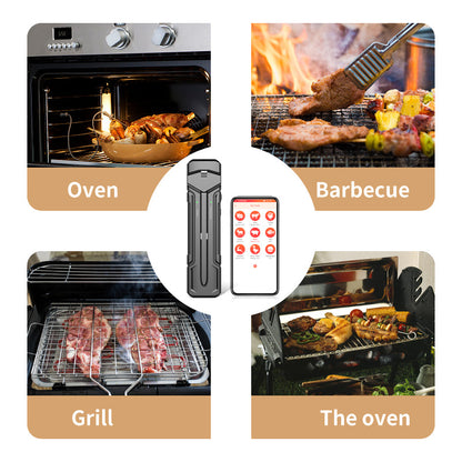 Smart BBQ Meat Temperature Monitor - Wireless Temperature Gauge with Smartphone Bluetooth App Control