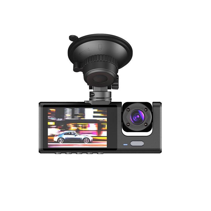 Triple-Lens HD Dash Cam In-Car Hidden Triple-Camera System for Rideshare Vehicles