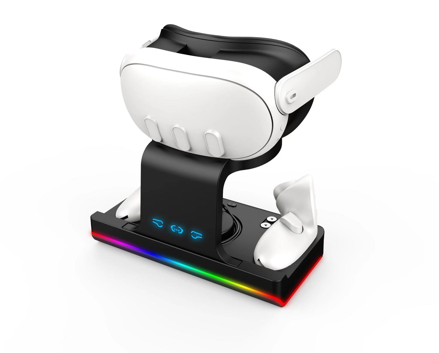 Meta Quest 3 Magnetic Charging Dock - VR Controller Headset Charging Stand for Quest 3 Gaming Accessories