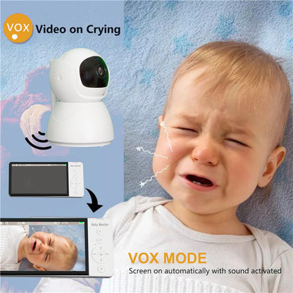 5-Inch 1080P Baby Monitor – High-Definition Baby Surveillance Camera