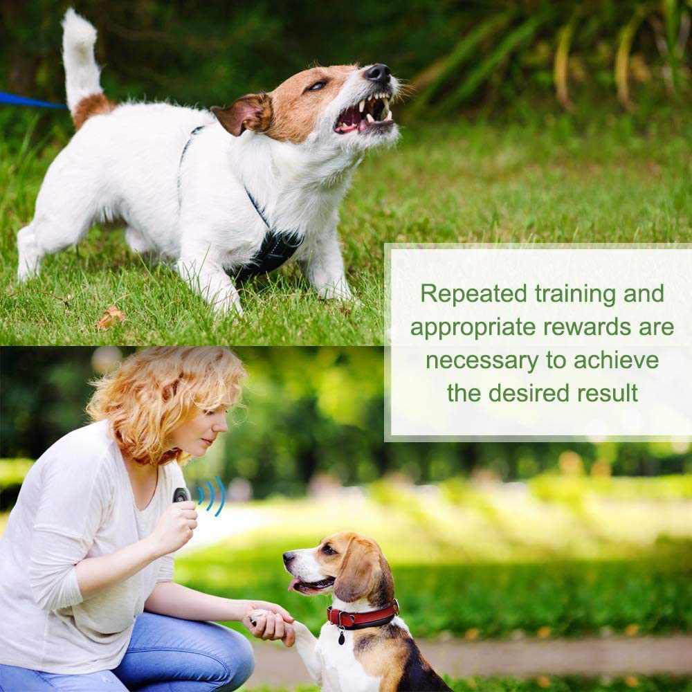 Handheld Ultrasonic Dog Trainer and Bark Deterrent - Safe and Effective Ultrasonic Training Device