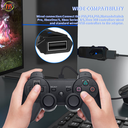 Multi-Platform Controller Converter – Compatible with Switch, Switch OLED, PS5, PS4, PS3, PC, NEOGEO mini, and More