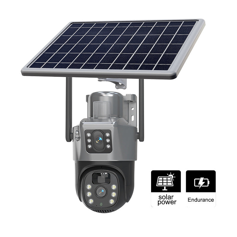 Solar-Powered 360° Outdoor Security Camera | Wireless HD Night Vision with Remote Access