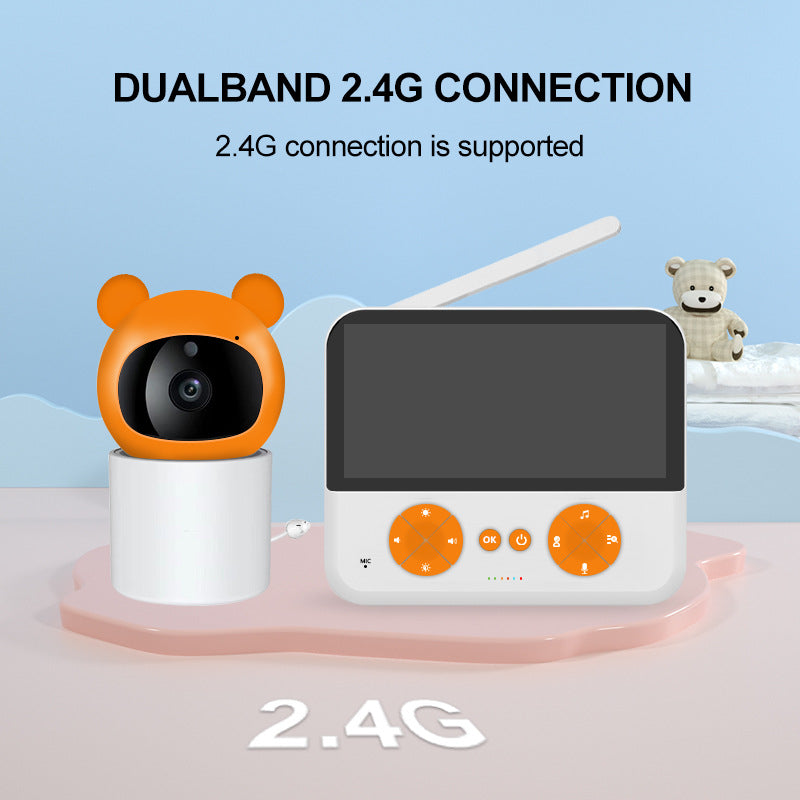 5-Inch Display Baby Monitor with Two-Way Audio and 355° Video Surveillance