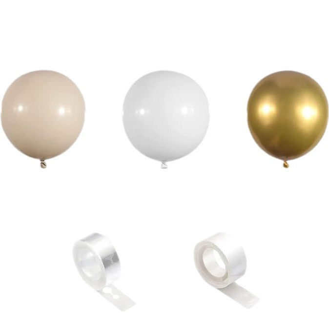 Platinum Balloon Set - Gold Balloon Decor for Birthday Parties, Celebrations & Event Decorations