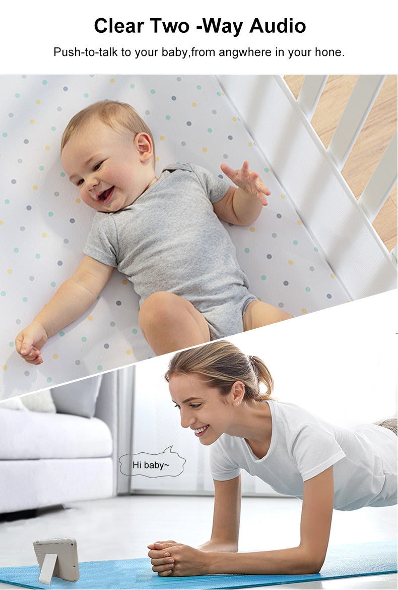 5-Inch Display Baby Monitor with Two-Way Audio and 355° Video Surveillance