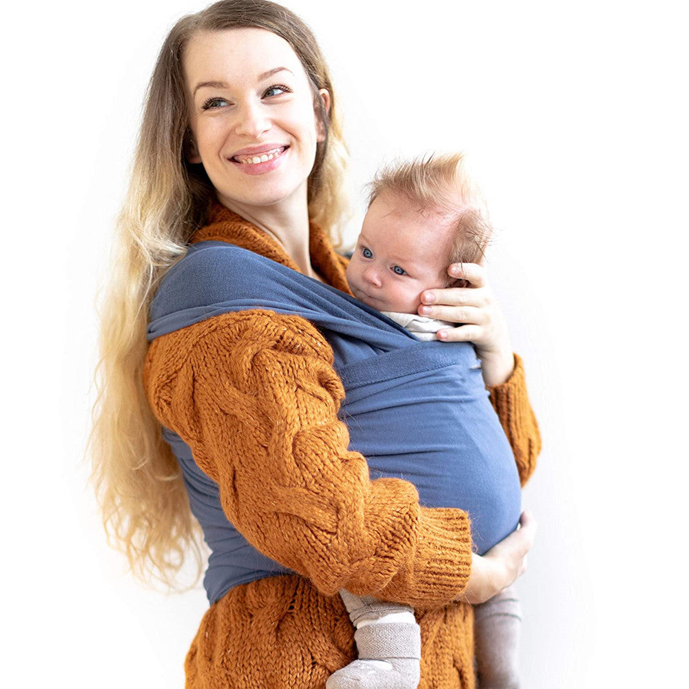 Baby Carrier -  Cotton Crossbody Infant Sling, Front-Facing Baby Wrap