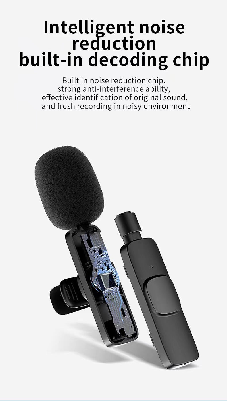 K1 Wireless Lavalier Microphone (One-to-Two)