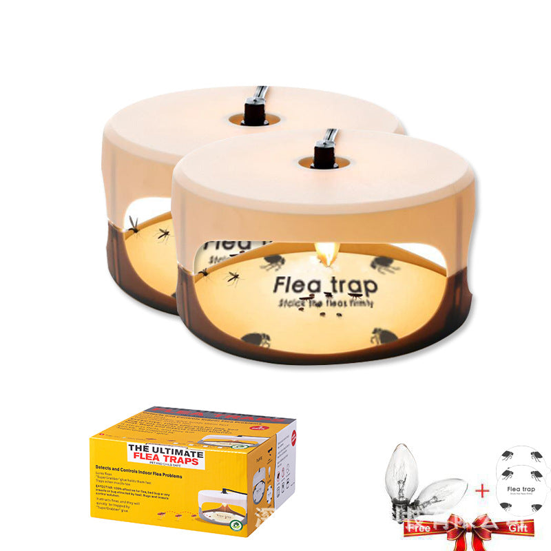 Authentic Flea Trap for Pets - Household Flea Light with Genuine Flea Stickers