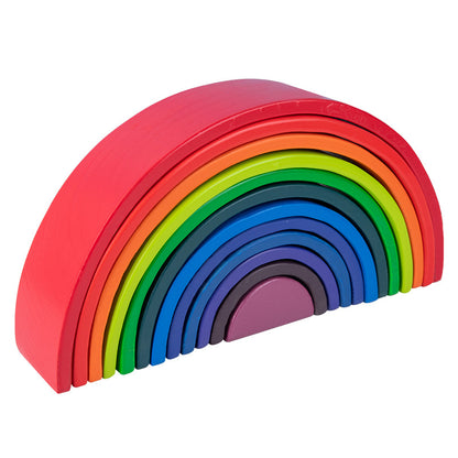 Rainbow Arch Wooden Building Blocks Set