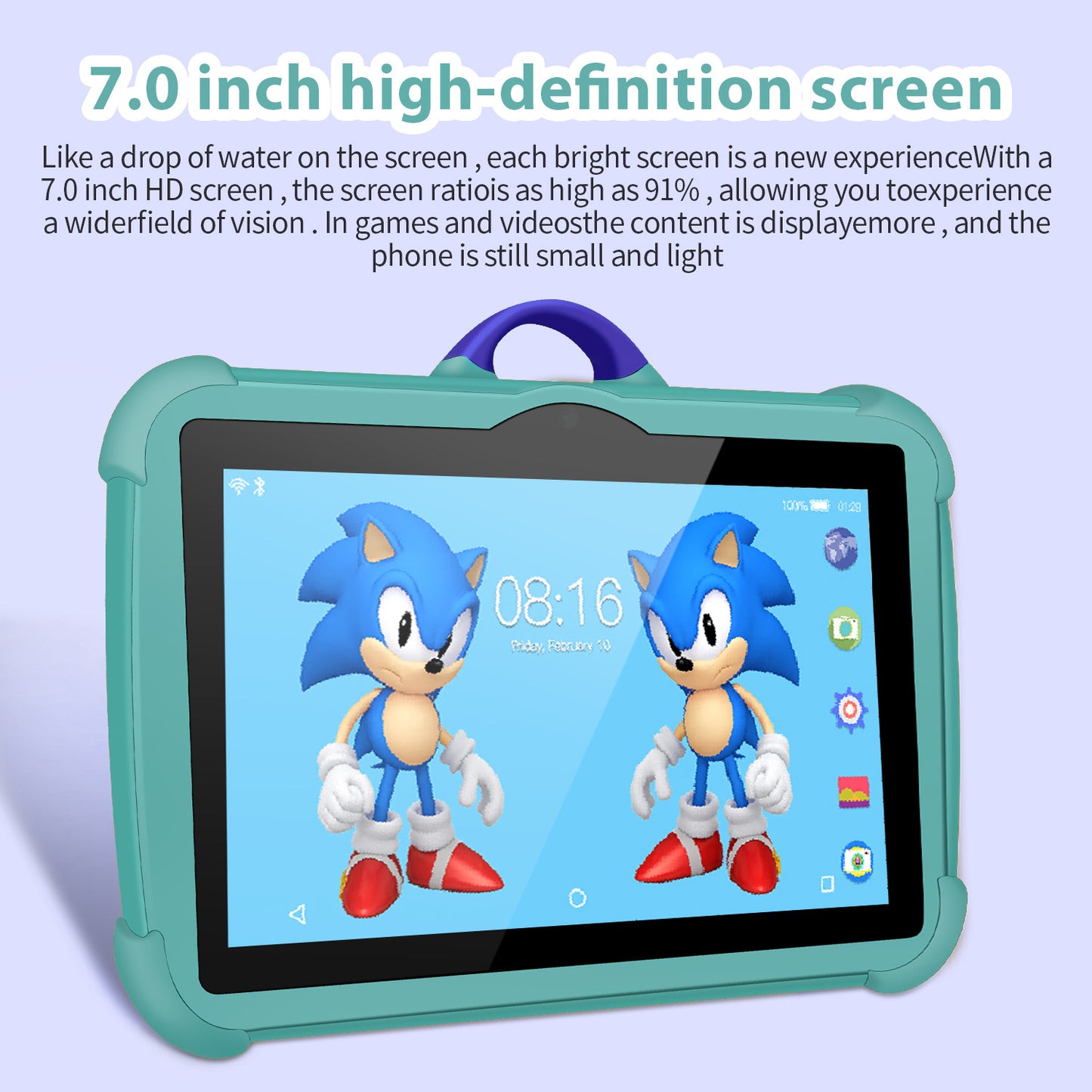 7-Inch Kids Tablet PC - Android 7.1 | Shockproof & Explosion-Proof Design