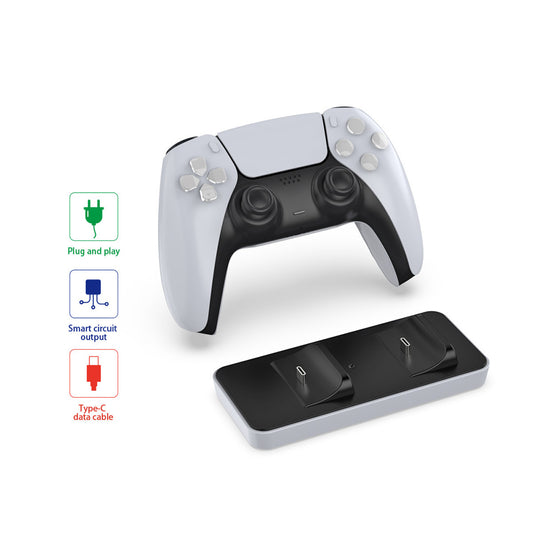 PS5 Dual Controller Charging Dock – Wireless Controller Charger Station for PlayStation 5 with Dual Slot Design