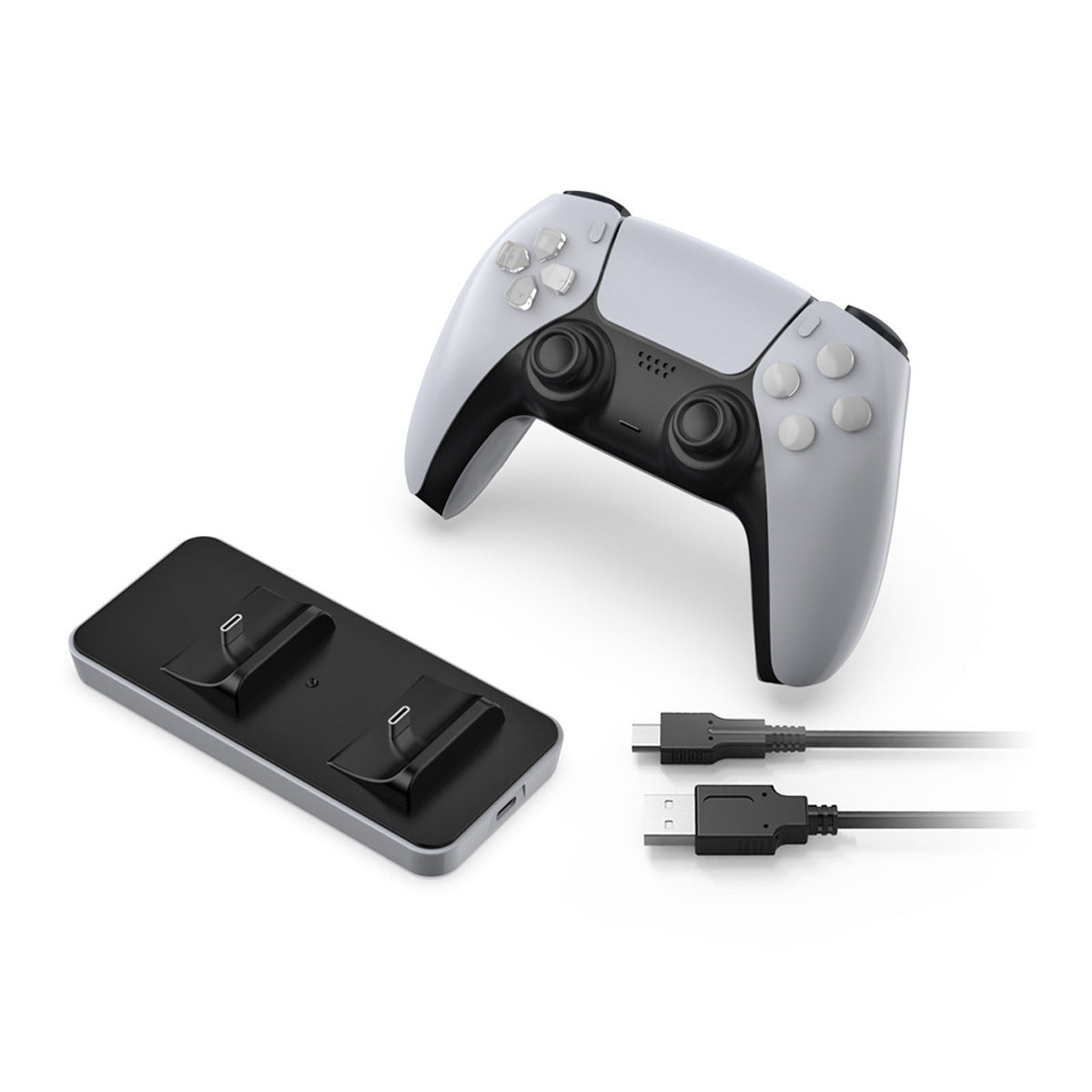 PS5 Dual Controller Charging Dock – Wireless Controller Charger Station for PlayStation 5 with Dual Slot Design