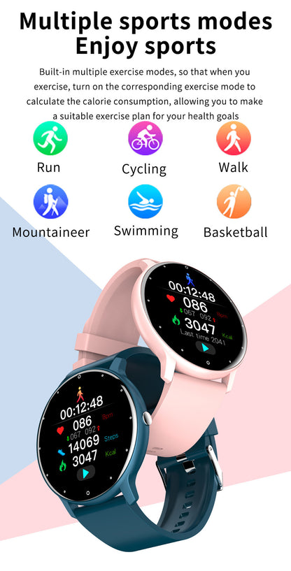 Smart Watch for Men and Women - Wearable Fitness Tracker with Blood Pressure, Blood Oxygen, and Step Count Monitoring - Intelligent Health Companion