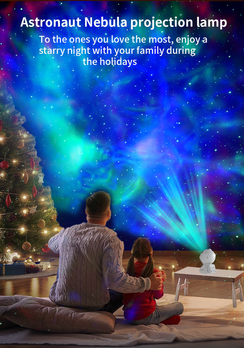 Astronaut Star Projector Night Light - LED Galaxy Lamp for Atmosphere, Decor, and Gifting