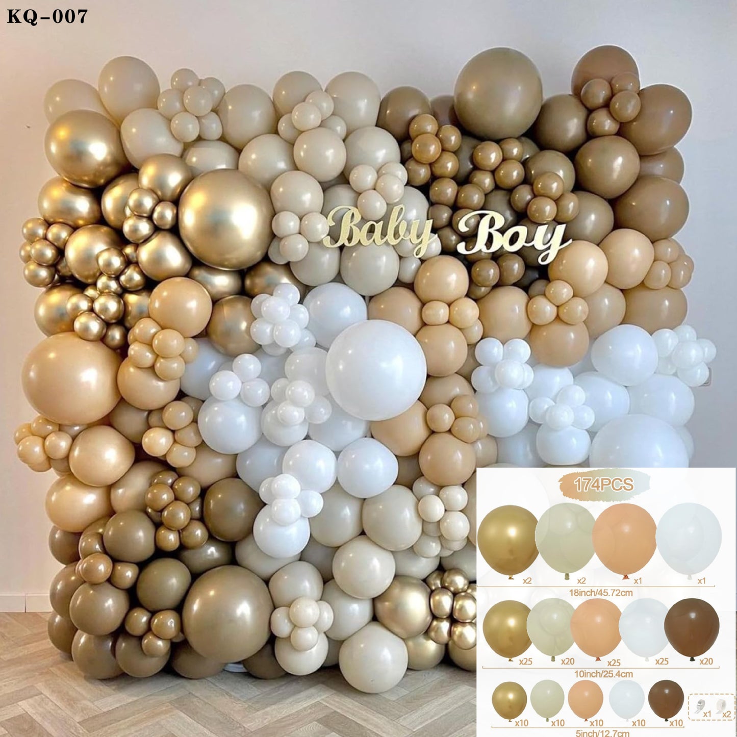 Platinum Balloon Set - Gold Balloon Decor for Birthday Parties, Celebrations & Event Decorations